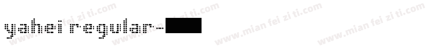 yahei regular字体转换